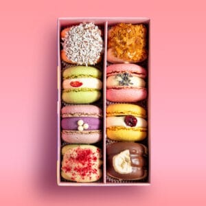 8 vnt. macarons dėžutė