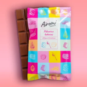 Pūkuotas kokosas, Pieniškas Dubajaus Šokoladas, 180g